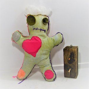 Hand-Stitched VooDoo Doll Accent Pillow